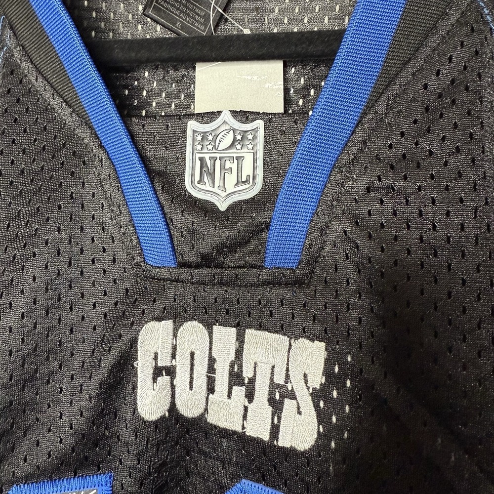 Reebok NFL Indianapolis Colts Jersey Men's X-Large Black On Field Andrew Luck 12 - Picture 5 of 12